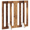 Foldbar hundegård 2 stk. Egetræ 100,5 x 38 x 90 cm