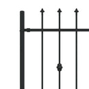 Spike Hejn Asten Sort 200 x 130 cm Pulverlakeret stål