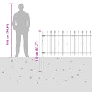 Spike Hejn Asten Sort 200 x 130 cm Pulverlakeret stål