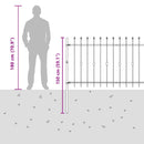 Spike Hejn Asten Sort 200 x 150 cm Pulverlakeret stål