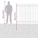 Spike Hejn Asten Sort 200 x 200 cm Pulverlakeret stål