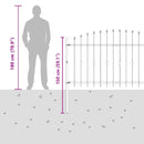 Spike Hejn Asten Sort 200 x 150 cm Pulverlakeret stål