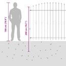 Spike Hejn Asten Sort 200 x 200 cm Pulverlakeret stål