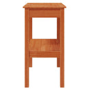 Konsolbord med hylde VoksBrun 80 x 40 x 75 cm Massivt fyrretræ