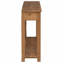 Konsolbord Naturfarvet 110 x 30 x 80 cm Massiv Teaktræ