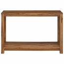 Konsolbord Naturfarvet 110 x 35 x 75 cm Massiv Teaktræ