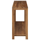 Konsolbord Naturfarvet 110 x 35 x 75 cm Massiv Teaktræ