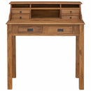 Skrivebord Naturfarvet 89,5 x 49,5 x 100 cm Massiv Teaktræ