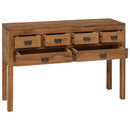 Sideboard Naturfarvet 110 x 35 x 75,5 cm Massiv Teaktræ