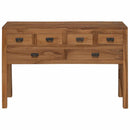 Sideboard Naturfarvet 110 x 35 x 75,5 cm Massiv Teaktræ