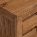 Tv-skab 110 x 30 x 40 cm Naturfarvet Massiv Teaktræ
