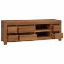 Tv-skab 110 x 30 x 40 cm Naturfarvet Massiv Teaktræ