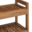 Badeværelseshylde Naturfarvet 45 x 30 x 97 cm Massiv Teaktræ