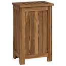 Vaskekurv Naturfarvet 35 x 25 x 60 cm Massiv Teaktræ