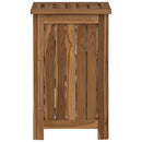 Vaskekurv Naturfarvet 35 x 25 x 60 cm Massiv Teaktræ