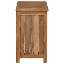 Vaskekurv Naturfarvet 50 x 35 x 60 cm Massiv Teaktræ