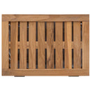 Vaskekurv Naturfarvet 50 x 35 x 60 cm Massiv Teaktræ