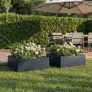 Have Blomsterkrukke 2 stk. Antracit 60 x 60 x 20 cm
