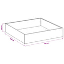 Have Blomsterkrukke 2 stk. Antracit 80 x 80 x 20 cm