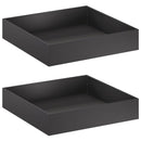 Have Blomsterkrukke 2 stk. Sort 100 x 100 x 20 cm
