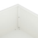 Have Blomsterkrukke 2 stk. Hvid 100 x 100 x 20 cm