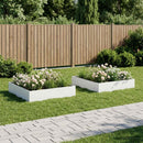Have Blomsterkrukke 2 stk. Hvid 100 x 100 x 20 cm