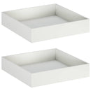 Have Blomsterkrukke 2 stk. Hvid 100 x 100 x 20 cm