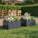 Have Blomsterkrukke 2 stk. Antracit 60 x 60 x 30 cm