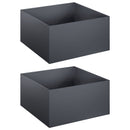 Have Blomsterkrukke 2 stk. Antracit 60 x 60 x 30 cm