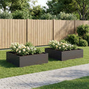 Have Blomsterkrukke 2 stk. Sort 100 x 100 x 30 cm