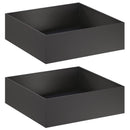 Have Blomsterkrukke 2 stk. Sort 100 x 100 x 30 cm