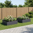 Have Blomsterkrukke 2 stk. Antracit 100 x 100 x 30 cm