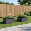 Have Blomsterkrukke 2 stk. Antracit 60 x 60 x 40 cm