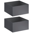 Have Blomsterkrukke 2 stk. Antracit 60 x 60 x 40 cm