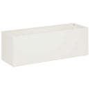 Have Blomsterkrukke 2 stk. Hvid 40 x 20 x 20 cm Koldvalset stål
