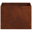 Have Blomsterkrukke 2 stk. Rusten 40 x 30 x 30 cm Cortenstål