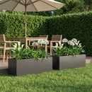 Have Blomsterkrukke 2 stk. Sort 100 x 30 x 30 cm