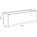 Have Blomsterkrukke 2 stk. Antracit 100 x 30 x 30 cm
