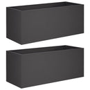 Have Blomsterkrukke 2 stk. Sort 100 x 40 x 40 cm