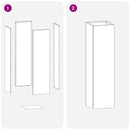 Have Blomsterkrukke 2 stk. Antracit 20 x 20 x 75 cm
