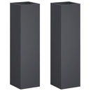 Have Blomsterkrukke 2 stk. Antracit 20 x 20 x 75 cm