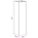 Have Blomsterkrukke 2 stk. Antracit 20 x 20 x 75 cm