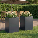Have Blomsterkrukke 2 stk. Antracit 50 x 50 x 75 cm