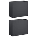 Have Blomsterkrukke 2 stk. Antracit 50 x 20 x 40 cm