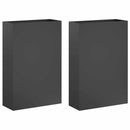 Have Blomsterkrukke 2 stk. Antracit 50 x 20 x 75 cm