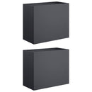 Have Blomsterkrukke 2 stk. Antracit 60 x 30 x 40 cm