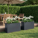 Have Blomsterkrukke 2 stk. Antracit 80 x 30 x 40 cm