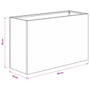 Have Blomsterkrukke 2 stk. Antracit 80 x 30 x 40 cm