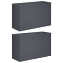 Have Blomsterkrukke 2 stk. Antracit 80 x 30 x 50 cm