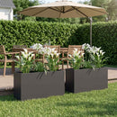 Have Blomsterkrukke 2 stk. Sort 100 x 30 x 40 cm
